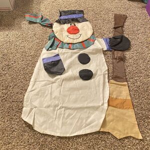 Snowman Garden Flag Yard Banner Winter Christmas Outdoor Decor 42” x 24”